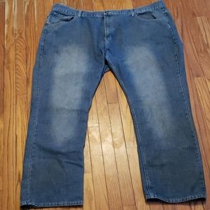 M. SOCIETY BIG MENS FADED JEANS 54 X 32